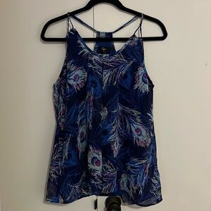 AQUA blue peacock feather tank